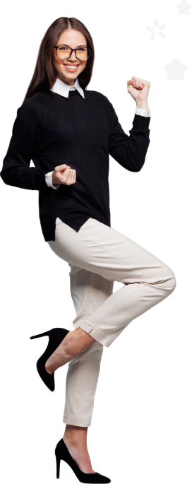 Professionnelle souriante